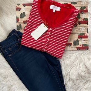 SOLD- 🎄Victoria’s Secret Henley Long Sleeve | M